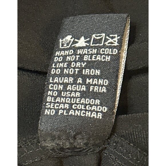 Perceptions New York Open-Front Black Blouse Polyester Blend Women Size 14-READ - Picture 14 of 16
